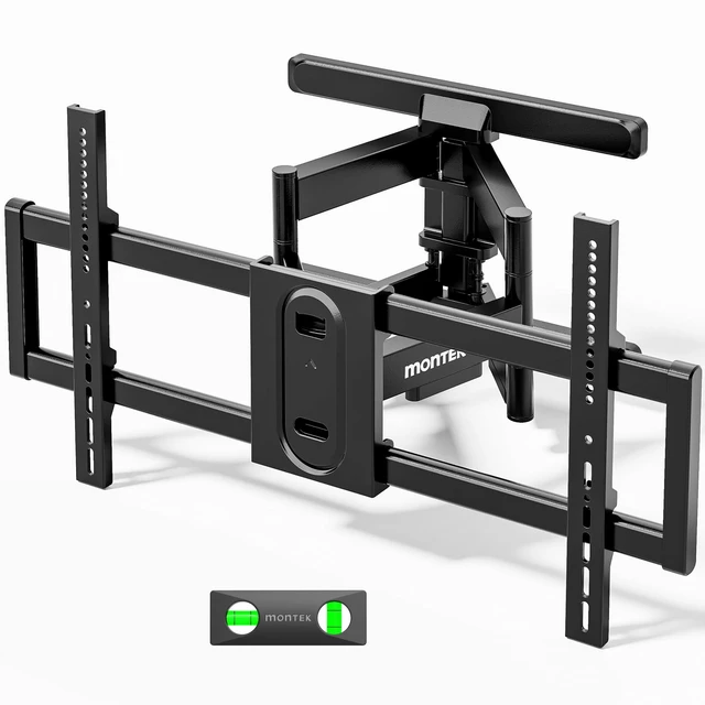 Main image of monTEK Pre-Assembled Full Motion TV Wall Mount for 4395 Inch TVs | Holds 150 lbs, 4X strength tested, 22in long arm extension, tool-free tilt/swivel, Max VESA 800x600mm, fits 16/18 in studs