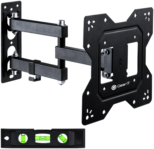 Main image of GEARit Full Motion TV Wall Mount 23 to 43 inch Swivel Tilt VESA 75 100 200 | Holds up to 66 lbs, Articulating Extension Arm, Swivel Tilt and Level, Monitor and TV, Hardware Included