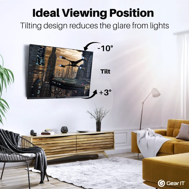 Alt view image 5 of 7 - GEARit Full Motion TV Wall Mount 23 to 43 inch Swivel Tilt VESA 75 100 200 | Holds up to 66 lbs, Articulating Extension Arm, Swivel Tilt and Level, Monitor and TV, Hardware Included