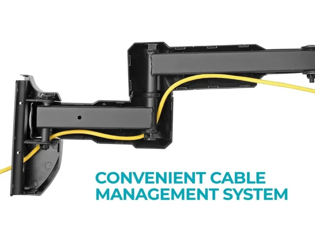 Alt view image 5 of 6 - Monoprice Premium Full Motion TV Wall Mount Bracket Low Profile for 23" to 42" TVs up to 66lbs, Max VESA 200x200, Fits Curved Screens