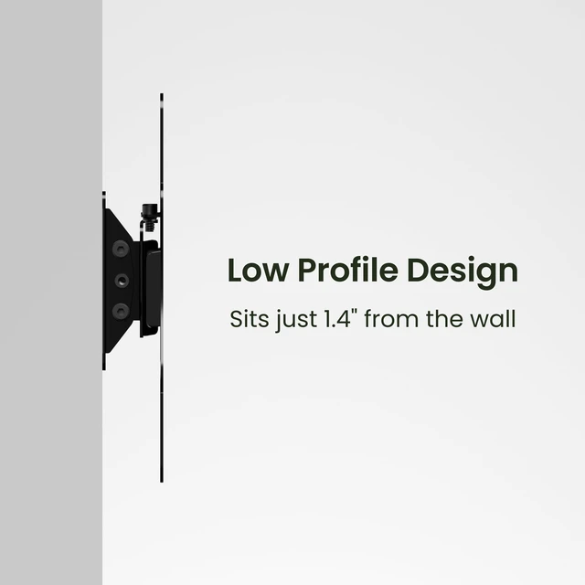 Alt view image 5 of 7 - Kanto LT100 Low-Profile Tilting TV Wall Mount for most 15 - 45 TVs - Supports TVs up to 50lbs - Sits 1.4 from the wall - Max VESA 200x200