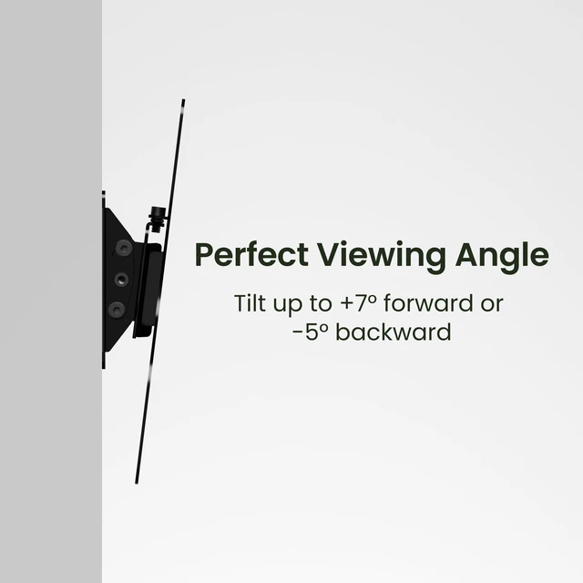 Alt view image 6 of 7 - Kanto LT100 Low-Profile Tilting TV Wall Mount for most 15 - 45 TVs - Supports TVs up to 50lbs - Sits 1.4 from the wall - Max VESA 200x200