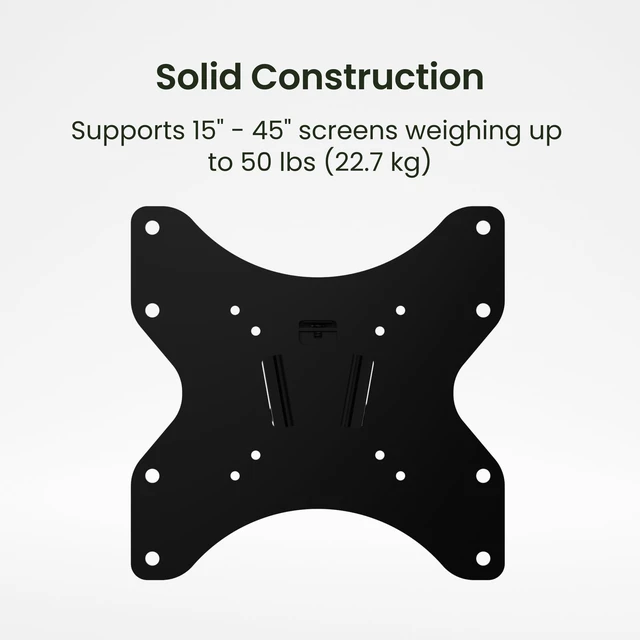 Alt view image 4 of 7 - Kanto LT100 Low-Profile Tilting TV Wall Mount for most 15 - 45 TVs - Supports TVs up to 50lbs - Sits 1.4 from the wall - Max VESA 200x200