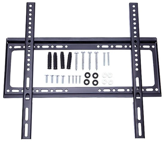 Main image of Hoopever TV Mount Fixed for 26"-65" TVs, Universal Thin Wall Mount Bracket, Holds TV 1.25" from Wall, Pull String Locking System, Max VESA 470x430mm, Max Load 110 lbs