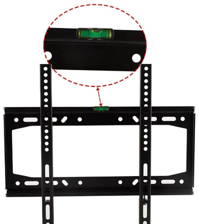 Alt view image 4 of 7 - Hoopever TV Mount Fixed for 26"-65" TVs, Universal Thin Wall Mount Bracket, Holds TV 1.25" from Wall, Pull String Locking System, Max VESA 470x430mm, Max Load 110 lbs