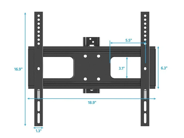 Alt view image 5 of 7 - Monoprice Premium Full Motion TV Wall Mount Bracket Outdoor Waterproof, Corrosion Resistant for 32" to 100" TVs up to 110lbs, Max VESA 400x400