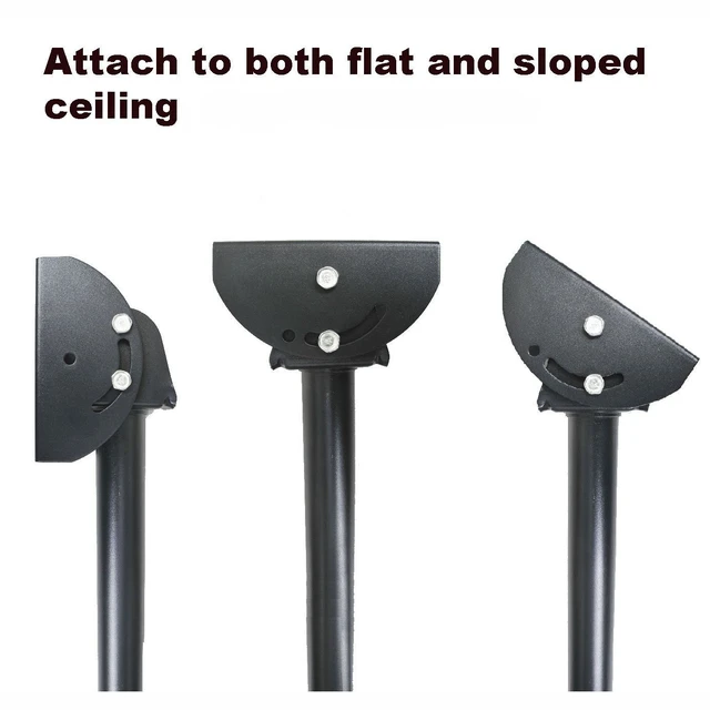 Alt view image 5 of 7 - VideoSecu Adjustable Ceiling TV Mount Fits Most 26-55" LCD LED Plasma Monitor Flat Panel Screen Display with VESA 400x400 400x300 400x200 300x300 300x200 200x200mm MLCE7N 1JS