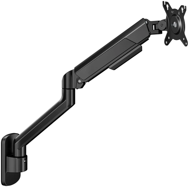 Main image of ARES WING 17-40 Inch Ultrawide Single Monitor Wall Mount, Black | Heavy Duty Monitor Arm Up to 26.4 lbs, Fully Adjustable Wall Mount, VESA 75x75/100x100 Compatible
