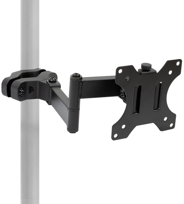 Main image of Mount-It! Universal Full Motion Steel Pole Mount with Articulating Arm and Removable VESA Plate for 17 to 32 Inch Monitors & TVs, VESA 75x75 & 100x100 Compatible, Black (MI-391)