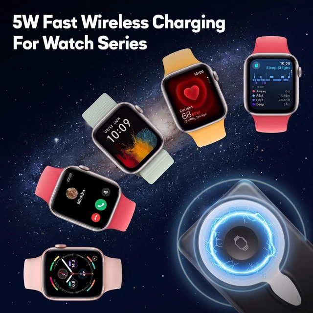 Alt view image 7 of 7 - Magnetic Power Bank 10000mAh, Built-in USB-C Cable, Zodiac LED Display | 22.5W Wired & 15W Wireless Charging, Magnetic Portable Charger with Strap, for iPhone 17/16/15/14/13/12 and Apple Watch