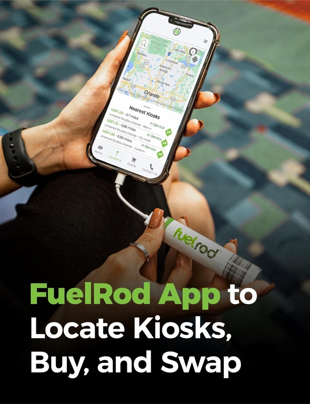 Alt view image 5 of 6 - FuelRod USB-C Portable Charger Kit - Pack of 2 - Includes All Cables & Adapters Compatible with All Tablets & Smart Phones, Rechargeable Backup Power Bank, Swap for Charged Rod at Kiosk
