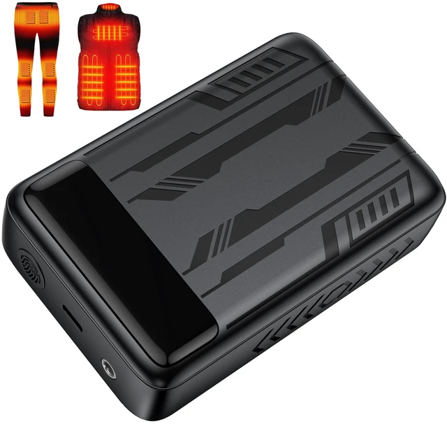 Main image of Whsahans 7.4V 5V 20000mah Battery Pack for Heated Veats Jackets for ORORO, Venustas, Rechargeable Power Bank Battery Pack for Heating Vests Jackets Hoodies Pants Coat Suit with DC Port for Men Women