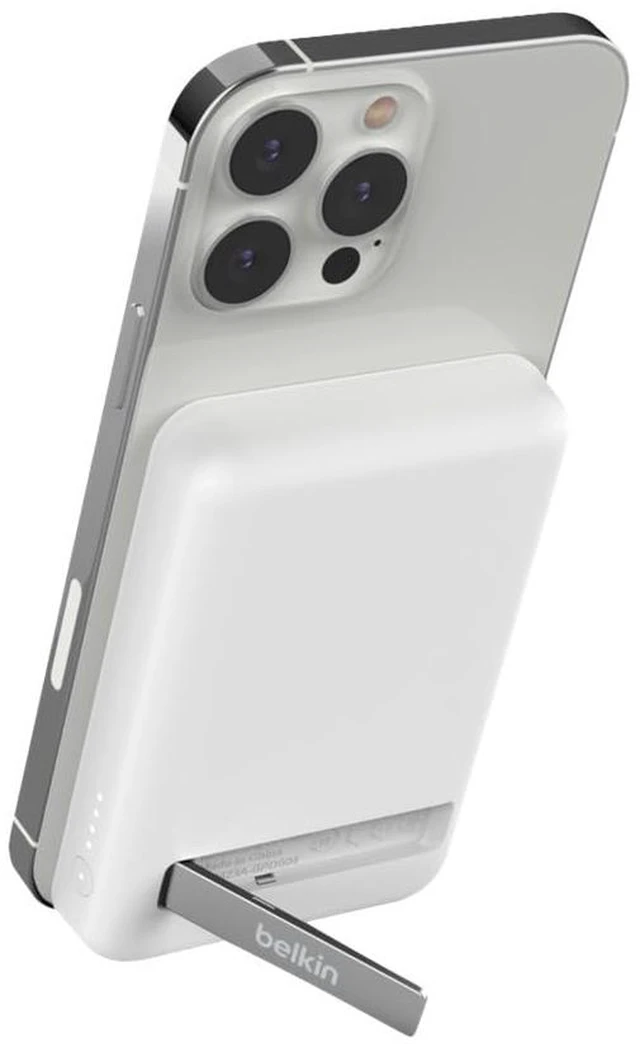 Main image of Belkin 5000mAh 7.5W MagSafe Power Bank with Kickstand | Wireless Charging Battery Pack, iPhone 17, Air, Pro, Pro Max, iPhone 16, AirPods, Apple Watch, Pixel 10, Magnetic