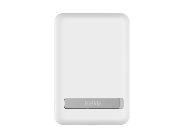 Alt view image 2 of 4 - Belkin 5000mAh 7.5W MagSafe Power Bank with Kickstand | Wireless Charging Battery Pack, iPhone 17, Air, Pro, Pro Max, iPhone 16, AirPods, Apple Watch, Pixel 10, Magnetic