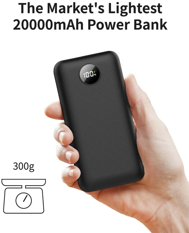Alt view image 3 of 6 - OKZU Lightest 5V 2A USB 20000mAh Heated Vest Battery Pack, Power Bank for Heated Jacket, Hoodies, Stadium Seats, Fast Recharging Portable Charge for Heated Clothing, Camping Chair (Black, 20000mAh)