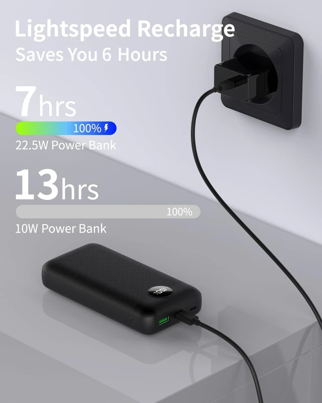 Alt view image 4 of 6 - OKZU Lightest 5V 2A USB 20000mAh Heated Vest Battery Pack, Power Bank for Heated Jacket, Hoodies, Stadium Seats, Fast Recharging Portable Charge for Heated Clothing, Camping Chair (Black, 20000mAh)