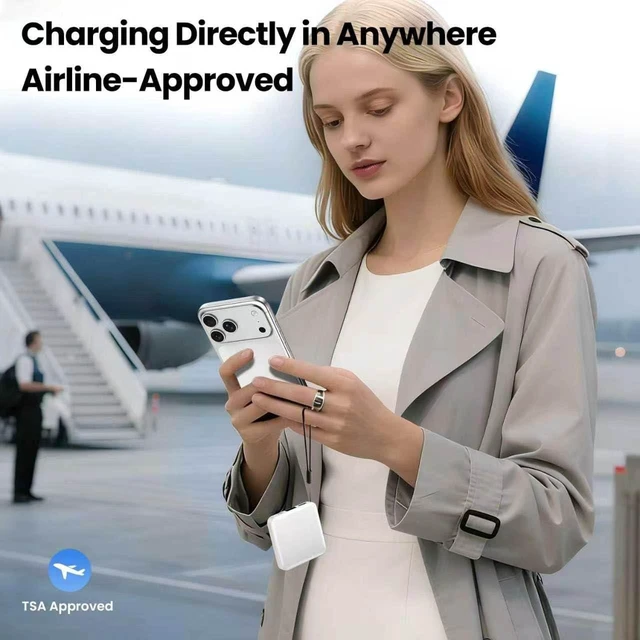 Alt view image 7 of 7 - ummz Mini Portable Charger with Built-in 4 Cables12000mAh Small Power Bank | USB-C PD 22.5W Fast Charging, Compact Battery Pack with Smart LED Display, Travel Essential for iPhone,Tablet,Samsung