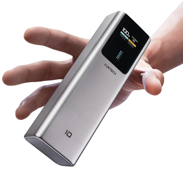 Main image of CUKTECH 10 Power Bank 10000mAh(4S1P), 100W USB C Portable Charger with Smart Display, PD3.0 Fast Charging External Battery Pack for iPhone 16/15/14/13, Samsung, MacBook, Dell, Steam Deck and More