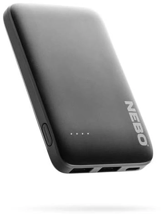 Main image of 5K Power Bank, 5000mAh, Compact & Portable, USB & USB-C Dual Charging | 5000mAh, 18.5Wh Portable Power Bank, Charges 2 Devices, 1x USB-C & 2x USB-A, Quick Charge, Includes Charging Cable & Adapter