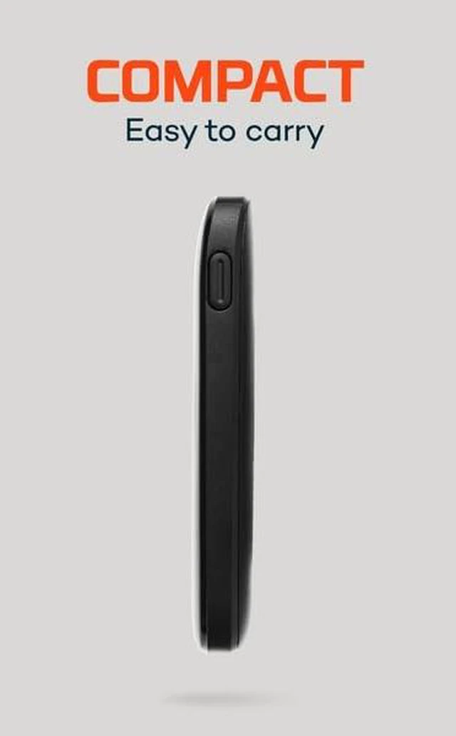 Alt view image 3 of 6 - 5K Power Bank, 5000mAh, Compact & Portable, USB & USB-C Dual Charging | 5000mAh, 18.5Wh Portable Power Bank, Charges 2 Devices, 1x USB-C & 2x USB-A, Quick Charge, Includes Charging Cable & Adapter