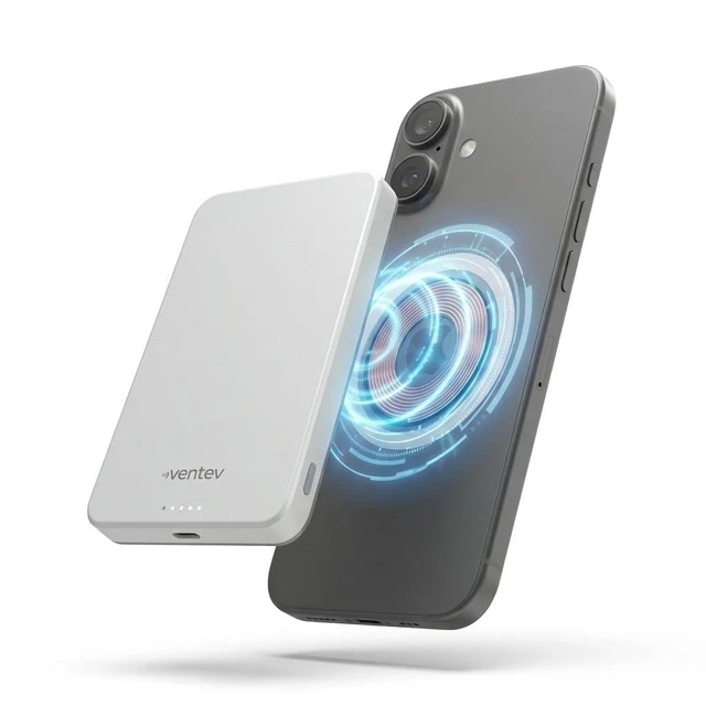 Main image of Ventev 5K mAh Qi2 Wireless ULTRAFAST Portable Magnetic Charging Power Bank | Charge 2 Devices