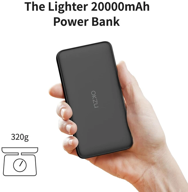 Alt view image 3 of 5 - OKZU 5V 2A Lighter 20000mAh Heated Vest Battery Pack Power Bank for Heated Jacket Heated Hoodies Heated Stadium Seats Fast Recharging Portable Charge for Heated Clothing, Camping Chair