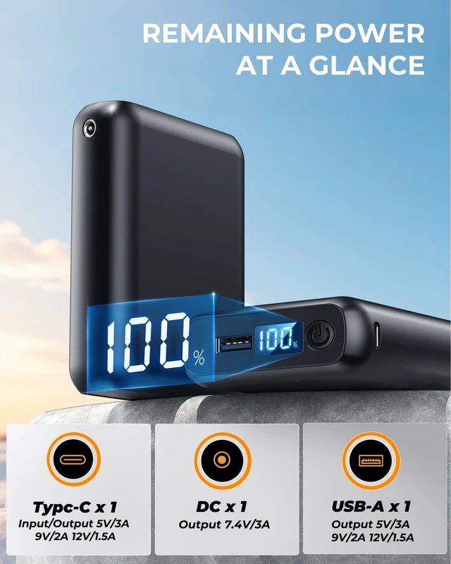 Alt view image 6 of 6 - Buvizas 7.4V 18400mAh Heated Vest Battery Pack, Portable Battery Pack for Heated Vest Compatible with ORORO, Power Bank for Heat Jacket for Sevdiea, for Topdot, for Wulcea(No 5V/12V)