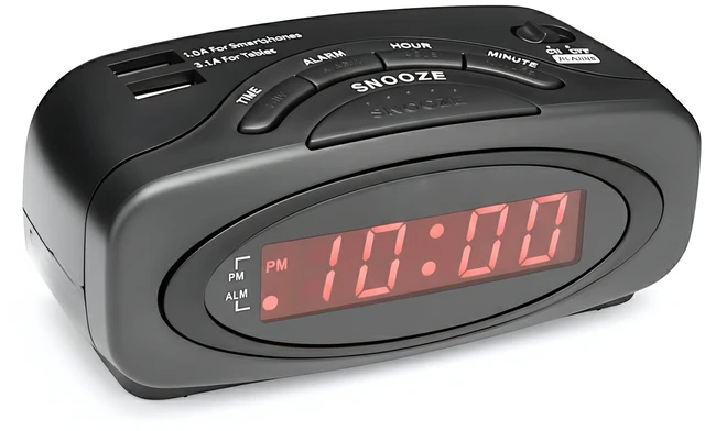 Main image of Digital Alarm Clocks for Bedrooms, Loud Alarm Clock for Heavy Sleepers Perfect for Bedroom, Desk, and Office by Ken-Tech
