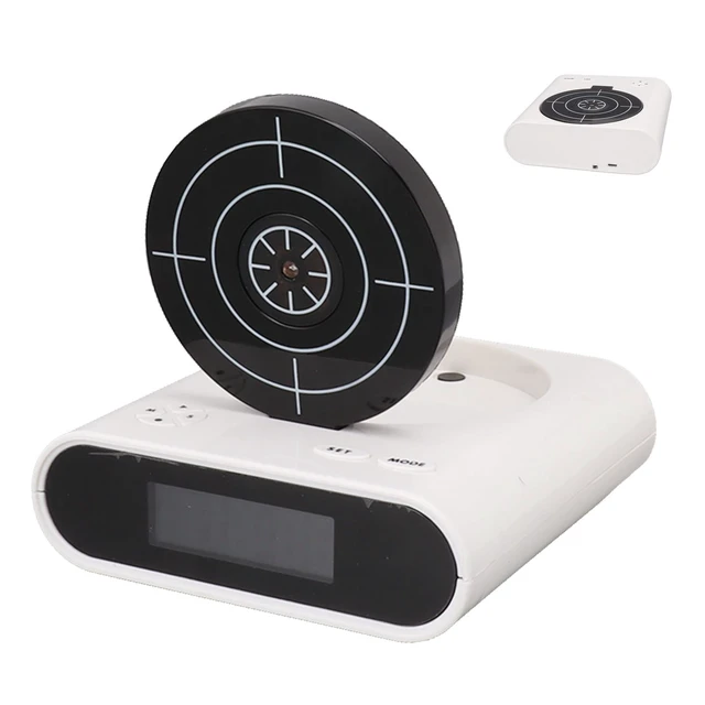 Alt view image 5 of 7 - Digital Target Alarm Clock, Creative LED Display Alarm Clock with 2 Alarming Modes, Large Font Display for Bedroom, Office, Living Room