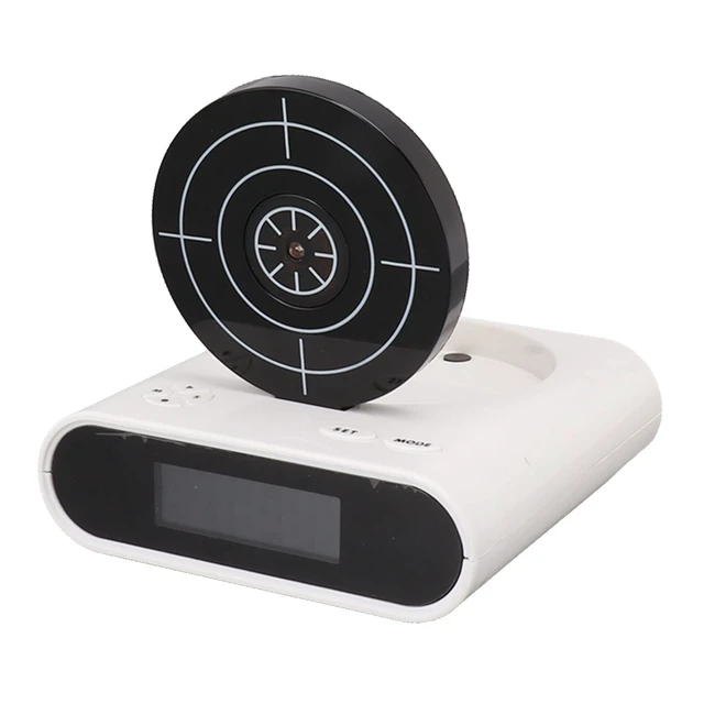 Alt view image 6 of 7 - Digital Target Alarm Clock, Creative LED Display Alarm Clock with 2 Alarming Modes, Large Font Display for Bedroom, Office, Living Room