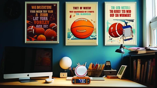 Alt view image 7 of 7 - LEXiBOOK, Baseball Nightlight Alarm Clock, RL800BL | Sounds & Melodies, LCD Backlit screen, Luminous, Snooze, Brown/White