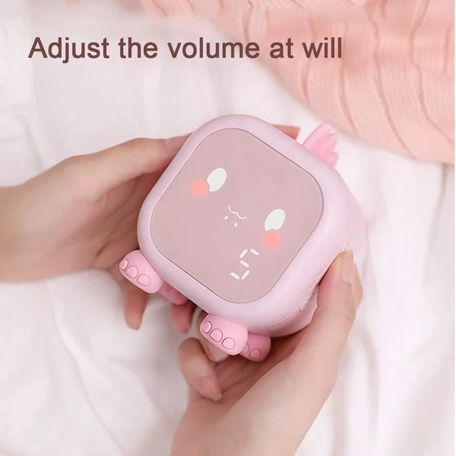 Alt view image 3 of 4 - Kids Alarm Clock, Cute Dinosaur Bedroom Decor Alarm Clock Digital Alarm Clock for Kids Bedside Clock Children Sleep Trainier Wake Up Light and Night Light (Pink)