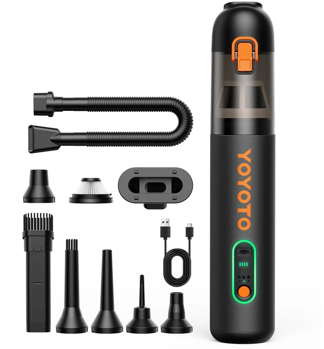 Main image of Car Vacuum Rechargeable 21000Pa Powerful Suction Handheld Vacuum Cordless | 4-in-1 Portable Hand Held Mini Vacuum Cleaner 3 Modes Car Vacuum Rechargeable Ultra Light Large Dust Cup for Car Home,Office