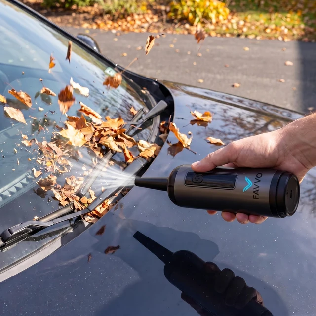 Alt view image 3 of 7 - FAVVO Cordless Car Vacuum, 20000Pa Handheld Vacuum for Pet Hair, 4-in-1 Portable with Blower & Inflator, 3 Speeds, USB-C Rechargeable, 0.9 lb Lightweight, for Car, Home, Office Keyboards