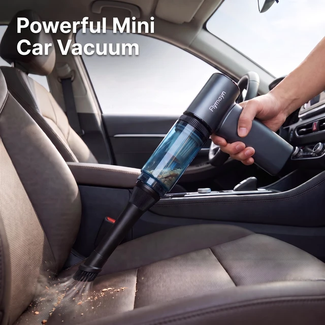 Alt view image 4 of 7 - Flymayn TurboFlow 3-in-1 Compact Cordless Mini Blower & Vacuum, Gray | Ultra High-Speed Motor, Fast Charging,Small Dust Blower and Vacuum for Desk, PC, Keyboard, Car, Home, Garden & Outdoor