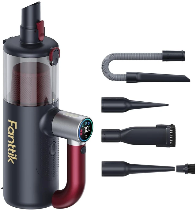 Main image of Fanttik Cruise V11 APEX Handheld Vacuum Cordless, 4-in-1 Vacuum Cleaner for Pet, AxLoop 180° Rotatable Handle, LED Touch Screen, 3 Suction Modes for Home Corners, Couches, Crevices