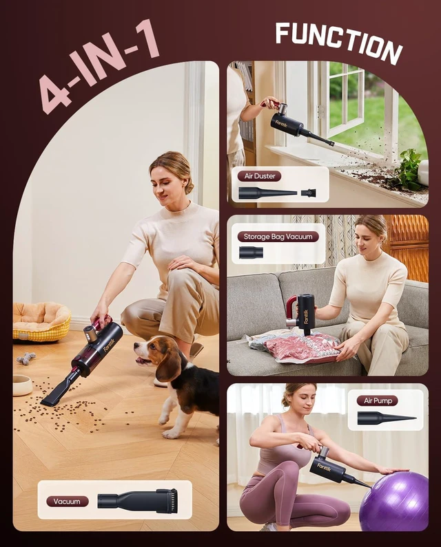 Alt view image 2 of 7 - Fanttik Cruise V11 APEX Handheld Vacuum Cordless, 4-in-1 Vacuum Cleaner for Pet, AxLoop 180° Rotatable Handle, LED Touch Screen, 3 Suction Modes for Home Corners, Couches, Crevices