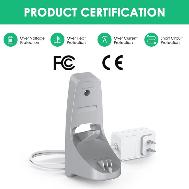 Alt view image 6 of 7 - for Black and Decker Charger Base, Mrgru Replacement Charger for HNVC215B12AEV HNVC215B10 Compatible with Black and Decker Dustbuster Handheld Cordless Vacuum Cleaner P/N N598005 / N614790