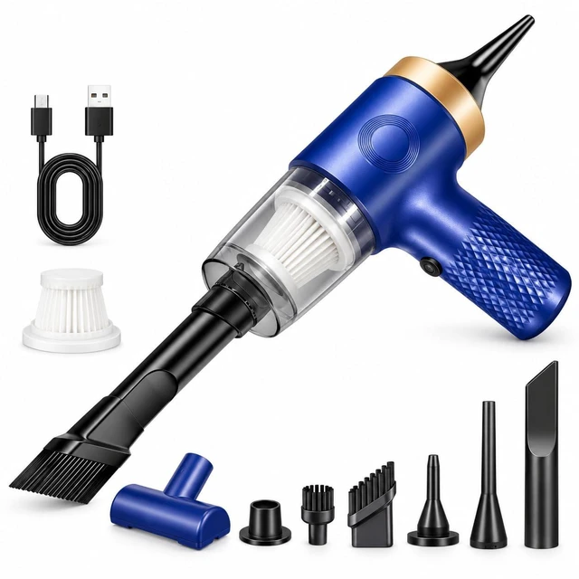 Main image of ZLieatmp Bug Vacuum Catcher, Bug Vacuum for Adults Cleaner for Car | Bug Catcher Indoor with USB Rechargeable for Cockroach Spider 12000Pa Handheld Car Vacuum Clean