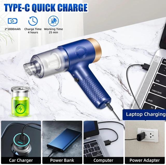 Alt view image 5 of 7 - ZLieatmp Bug Vacuum Catcher, Bug Vacuum for Adults Cleaner for Car | Bug Catcher Indoor with USB Rechargeable for Cockroach Spider 12000Pa Handheld Car Vacuum Clean