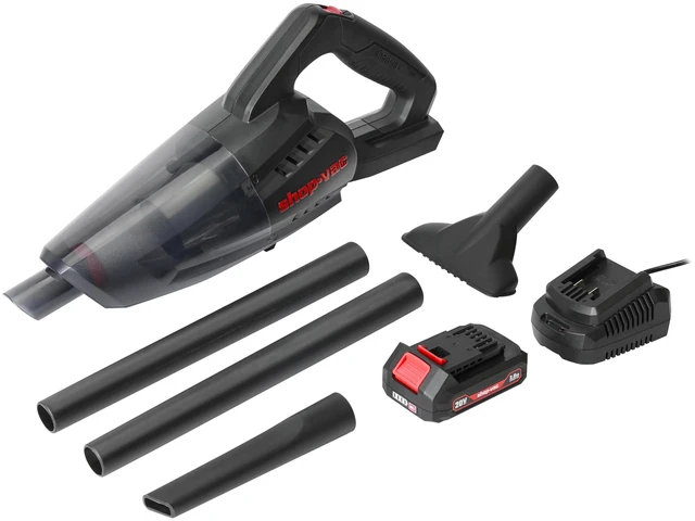Main image of Shop-Vac 5430087 Handheld Vacuum, Cordless Rechargeable Lithium 20V, Lightweight Design, Ideal for Quick Cleanups in Home, Garage, and Vehicle
