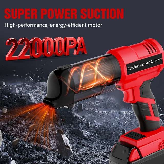 Alt view image 2 of 6 - 3 in 1 Handheld Vacuum Cordless Compatible with Milwaukee 18V Battery, 22000Pa Strong Suction Car Vacuum Portable Cordless for Auto Detailing,Indoor Cleaning and Pet Hair (Battery Not Included)