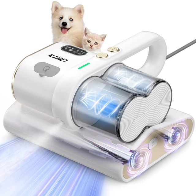 Main image of Cleera Mattress Vacuum Cleaner, 16Kpa Couch Vacuum with Soothing Aroma | UV-C Light,Smart Dust Sensor,Dual Brushroll, 140°F Heat, HEPA Filter, Handheld Vacuums for Bed, Couch (Corded, 400W)