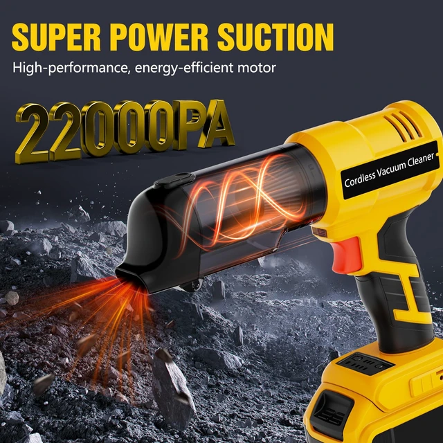 Alt view image 2 of 6 - 3 in 1 Cordless Handheld Vacuum Compatible with Dewalt 20V Battery, 22000Pa Suction Car Vacuum Portable for Quick Cleanups in Vehicles,Workshops,Homes and Offices(No Battery)
