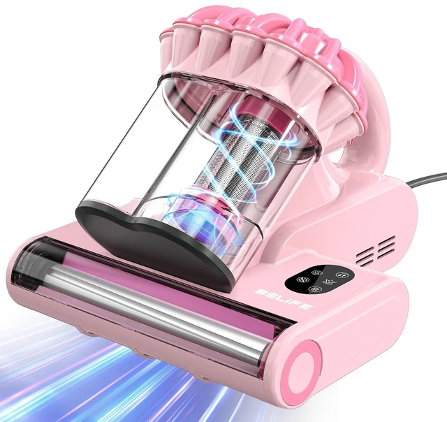 Main image of Belife M8 Mattress Vacuum Cleaner with UV & Hot Air & Heating | 18Kpa 550W Bed Vacuum with Double-Cup & HEPA Filter, Powerful Strong Suction Handheld Couch Cleaner for Sofa Pet Hair, Corded