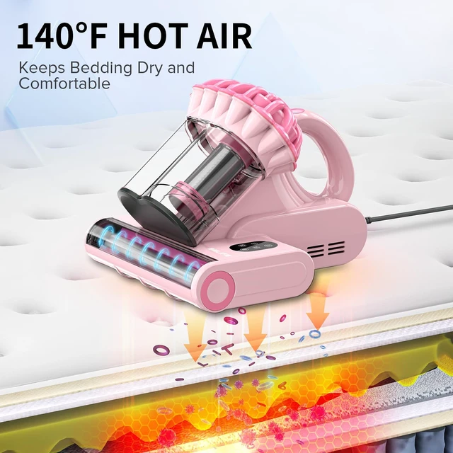 Alt view image 4 of 7 - Belife M8 Mattress Vacuum Cleaner with UV & Hot Air & Heating | 18Kpa 550W Bed Vacuum with Double-Cup & HEPA Filter, Powerful Strong Suction Handheld Couch Cleaner for Sofa Pet Hair, Corded