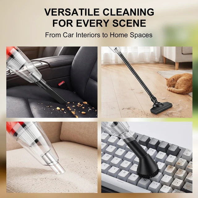 Alt view image 5 of 7 - Cordless Handheld Vacuum Cleaner Compatible with Milwaukee 18V Battery | (Tool Only, No Battery),Portable Hand Vacuum with HEPA Filter&3 Attachments,Lightweight Vacuum for Car,Home & Garage Cleaning