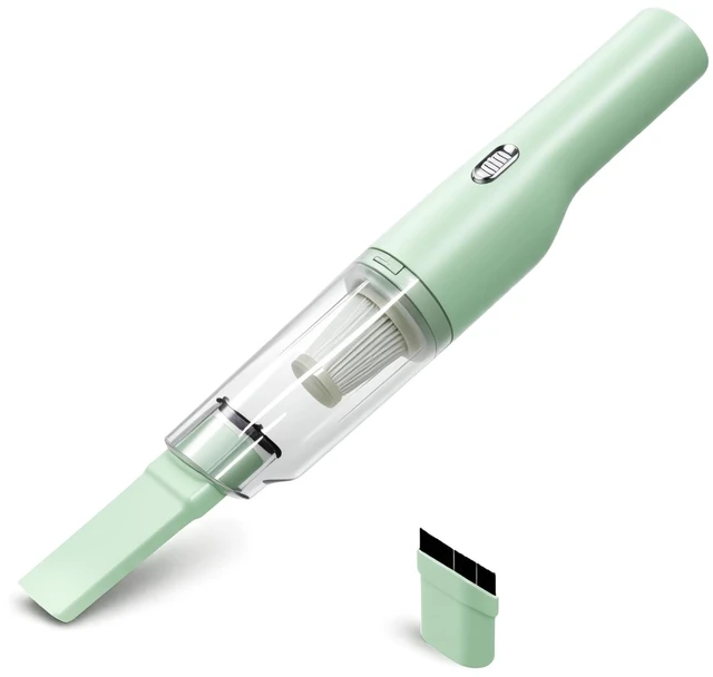 Main image of Mini Plus Handheld Vacuum for Car, Desk, Keyboard, Pet Hair, Mint Green | Quick Cleanups, Tight Spaces, Rechargeable Portable, Crumbs, Sofa, Drawers, Seat Gaps, Washable Filter, Easy Storage