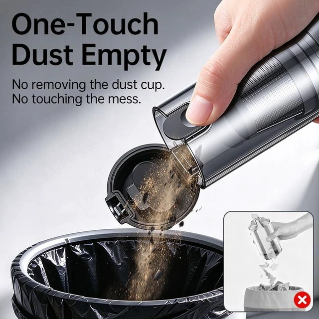 Alt view image 2 of 7 - REWONDER Cordless Car Vacuum Cleaner & Blower Portable Handheld Mini Vac High Power