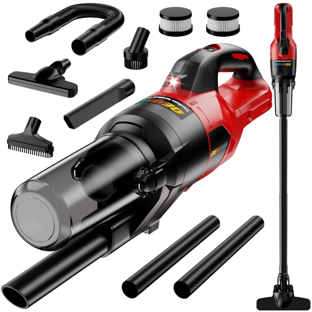 Main image of Cordless Vacuum Cleaner for Milwaukee 18V Battery, 6 in 1 Handheld Electric Vacuum Cleaner with HEPA Filter and LED Light, 46 CFM Portable Hand Vacuum for Floor, Carpet, Car (Battery Not Included)